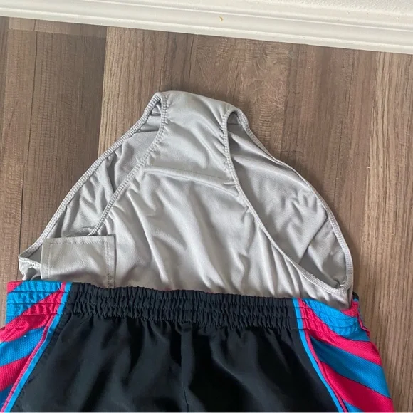 Nike Women's Black and Pink Athletic Shorts - Picture 10 of 12